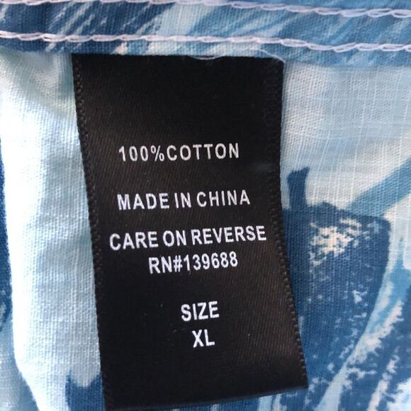 Ocean Current Short Sleeve Button Up Mens XL - Picture 5 of 9